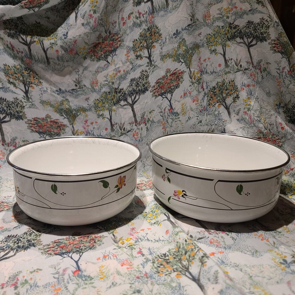Savoir Vivre SPRING FANTASY - 6 1/2" And 7 1/2” Inch Vegetable Bowls Set